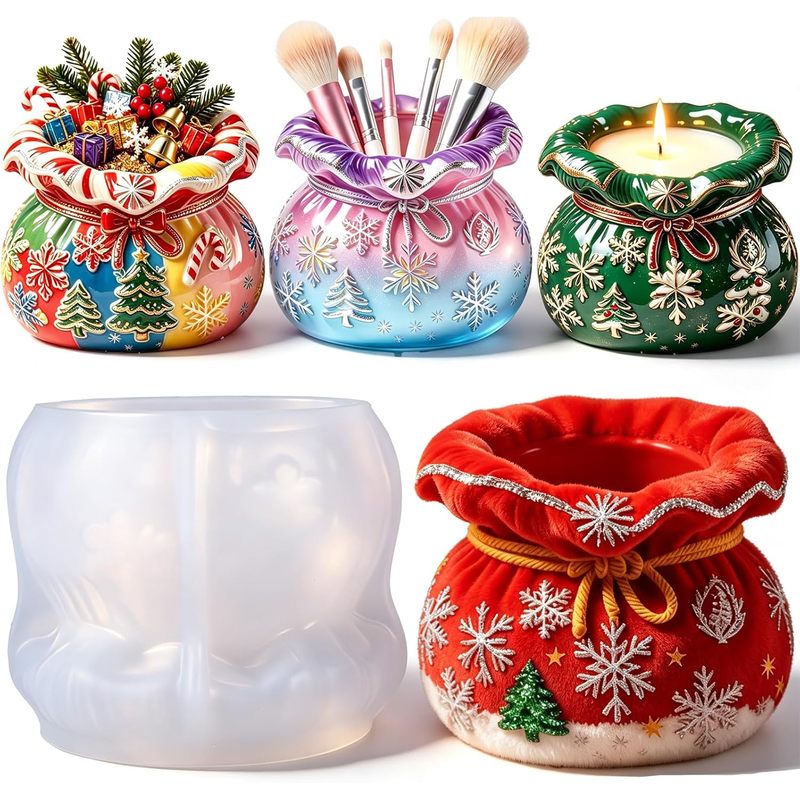 Silicone Epoxy Resin Molds Set - 1. Weihnachtliche Epoxidharzformen, verkauft in Sets,