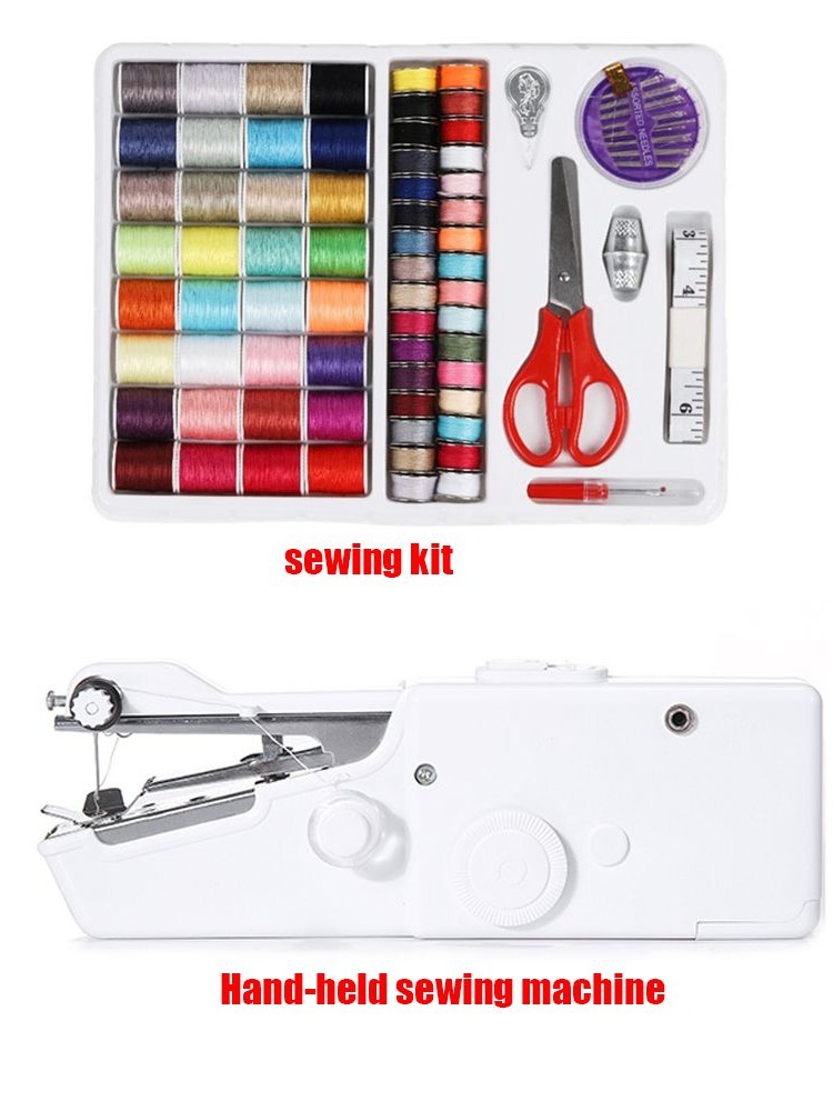 Mini Electric Sewing Machine Handheld - Locked Stitcher DIY-Werkzeug, Kleinteile, elektrische Nähmaschine,