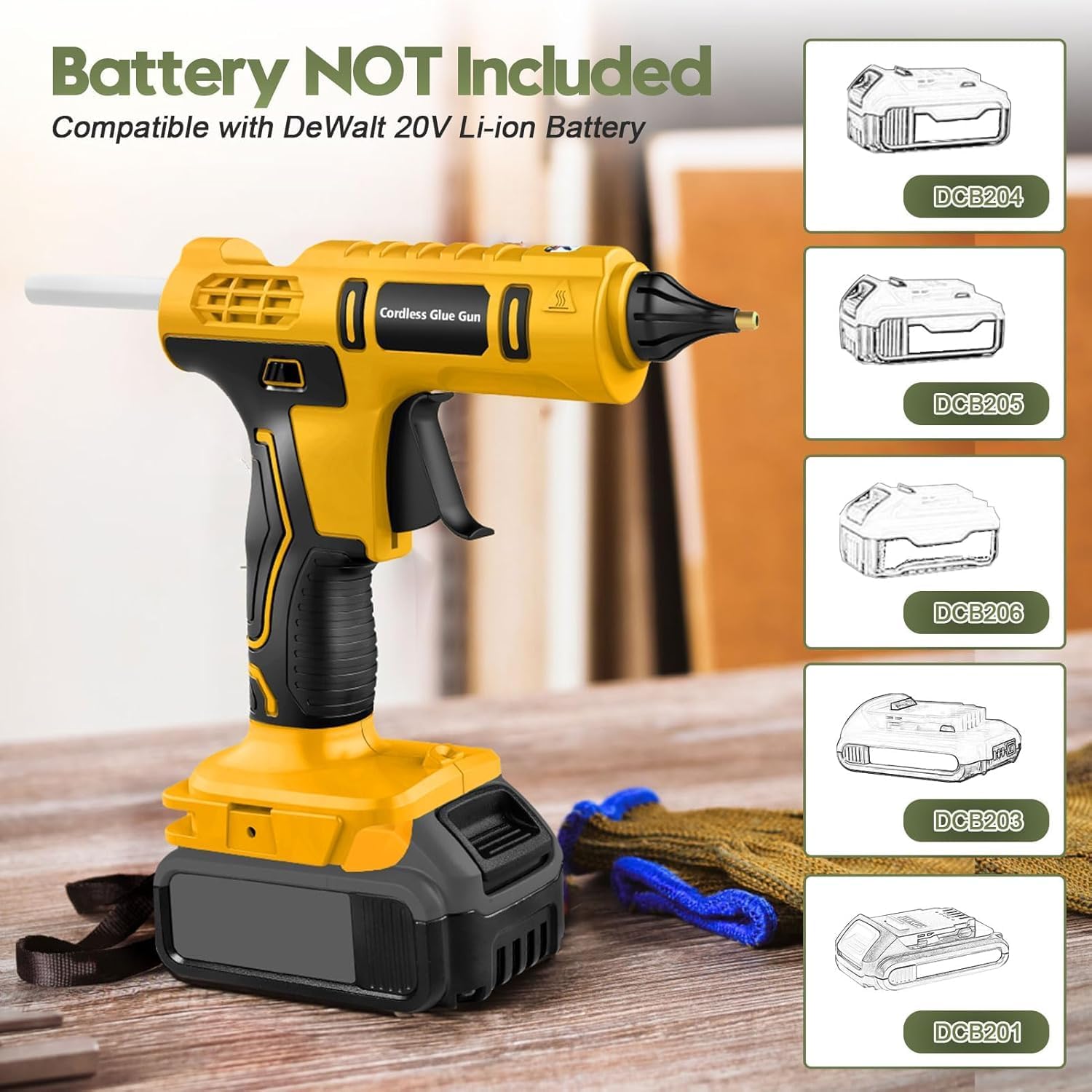 100W Akku-Heißklebepistole für – Hot Melt Glue Gun Cordless Bewertung und Preis