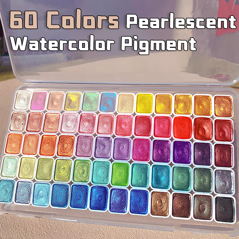 20/24/60/72 Farben Perlen-Aqua – Watercolor Paint Set Solid Pigment Bewertung und Preis