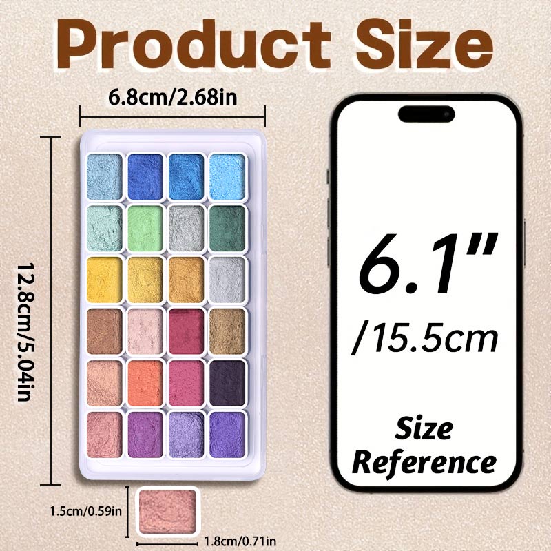 20/24/60/72 Farben Perlen-Aqua – Watercolor Paint Set Solid Pigment Bewertung und Preis