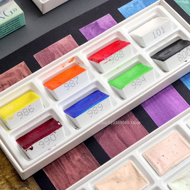 2024 neue weiße Nacht meister  – Watercolor Paint Set Solid Pigment Bewertung und Preis