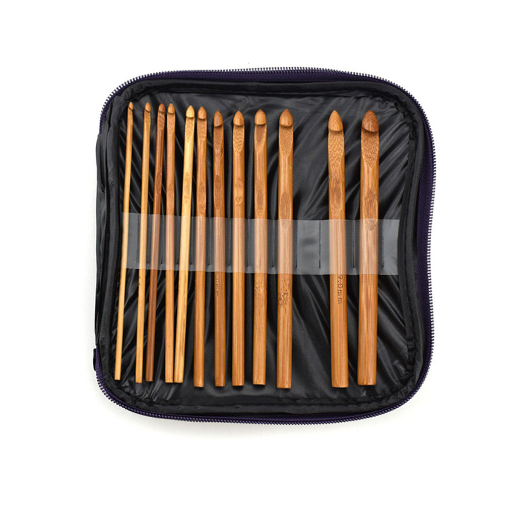 1 Set Bambusholz-Häkelnadeln,  – Wooden Crochet Hooks Ergonomic Handle Bewertung und Preis