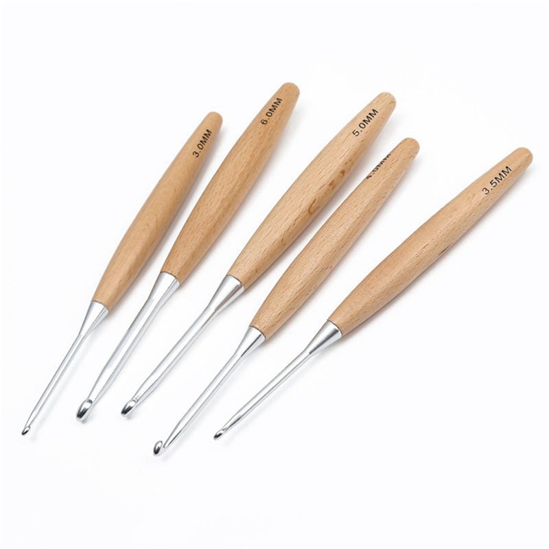 M12K-40 Stück Holz-Häkelnadeln – Wooden Crochet Hooks Ergonomic Handle Bewertung und Preis